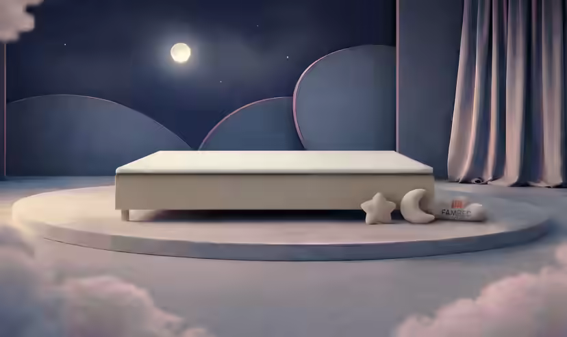 Rodinná postel FAMBED, barva béžová, rozměry 300 × 200 cm, bez čela postele