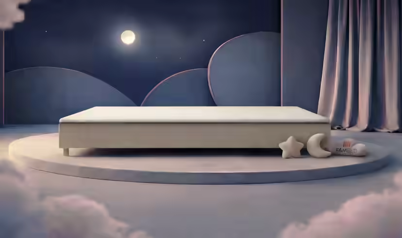 Rodinná postel FAMBED, barva béžová, rozměry 360 × 200 cm, bez čela postele