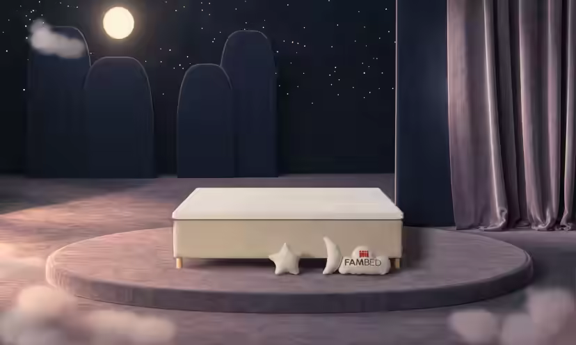 Rodinná postel FAMBED, barva béžová, rozměry 220 × 210 cm, bez čela postele