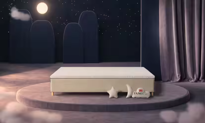 Rodinná postel FAMBED, barva béžová, rozměry 280 × 200 cm, bez čela postele