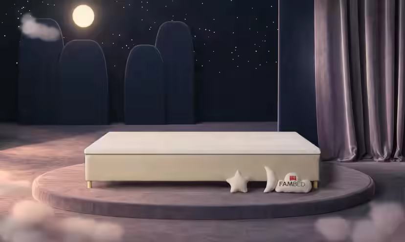 Rodinná postel FAMBED, barva béžová, rozměry 320 × 200 cm, bez čela postele