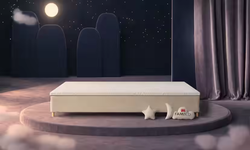 Rodinná postel FAMBED, barva béžová, rozměry 330 × 210 cm, bez čela postele