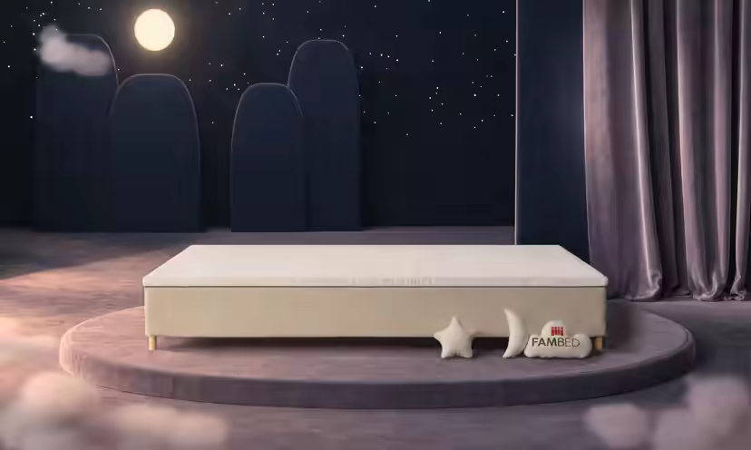 Rodinná postel FAMBED, barva béžová, rozměry 340 × 210 cm, bez čela postele