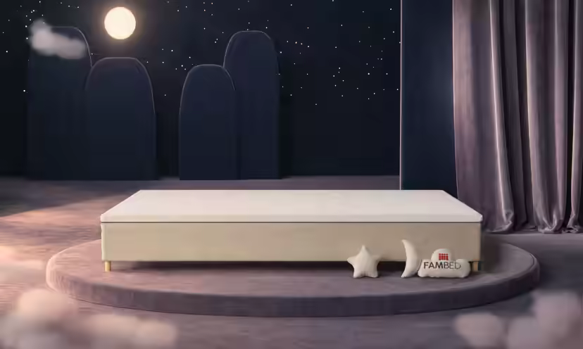 Rodinná postel FAMBED, barva béžová, rozměry 360 × 200 cm, bez čela postele